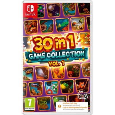 JUST FOR GAMES Code de t&eacute;l&eacute;chargement 30 in 1 Game Collection Vol. 1 Nintendo Switch 