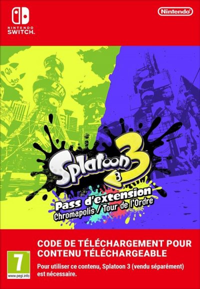 EPAY DIGITAL Code de t&eacute;l&eacute;chargement extension DLC Splatoon 3 Nintendo Switch