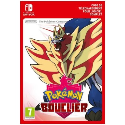 NINTENDO Code de t&eacute;l&eacute;chargement Pok&eacute;mon Bouclier  Switch