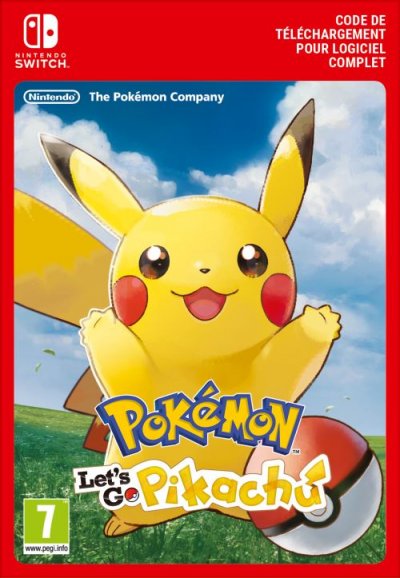 NINTENDO Code de t&eacute;l&eacute;chargement Pok&eacute;mon Let's Go, Pikachu !  Switch
