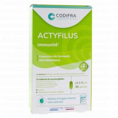 CODIFRA  Actyfilus Confort Intestinal 30 g&eacute;lules