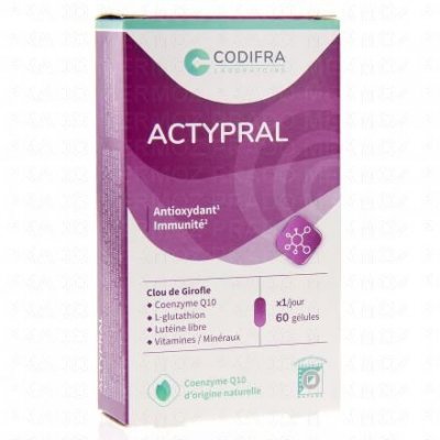 CODIFRA  Actypral antioxydant anti-&acirc;ge 60 comprim&eacute;s