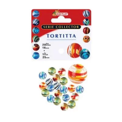 KIM PLAY Cofalu  - 9070 - 20 et 1 filet de billes - tortitta
