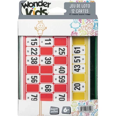 WONDERKIDS COFALU KIM'PLAY  Jeu Voyage Loto 12 Cartes