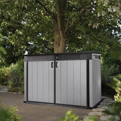 KETER Coffre de jardin GRANDE STORE en r&eacute;sine -  - gris - 2020 litres