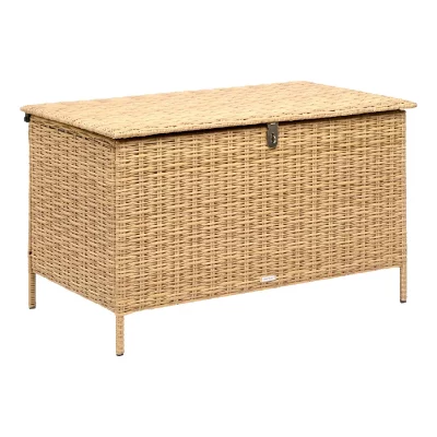 HESPERIDE Coffre De Rangement 300l Bayana Savana En R&eacute;sine Tress&eacute;e - Hesp&eacute;ride