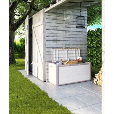 CONCEPT USINE Coffre de rangement Gulliver 300 litres Beige/Taupe