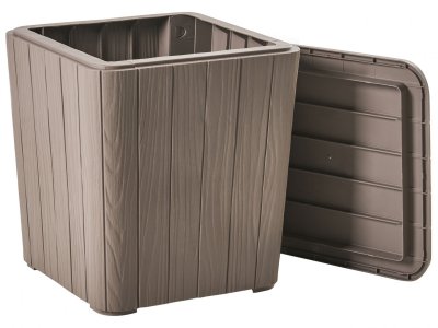 BELIANI Coffre de rangement SARANDI 40 cm 40 cm Taupe