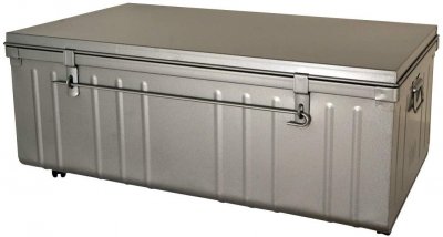 Coffre de Rangement sur Roulette, 175 L, Aluminium