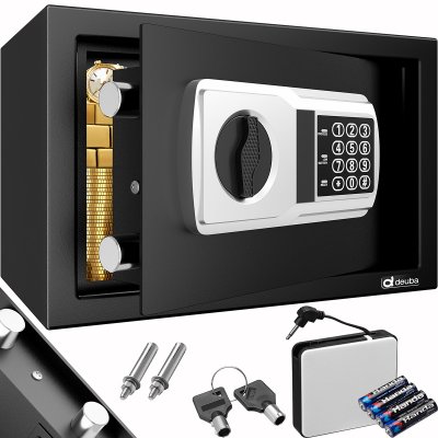 DEUBA Coffre-fort &eacute;lectronique Safe 31x20x20cm piles incluses