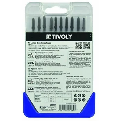 TIVOLY Coffret 10 lames de scie circulaire