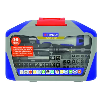 TIVOLY Coffret 46 pieces vissage 
