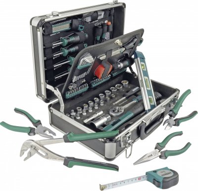 BRUDER MANNESMANN Coffret &agrave; outils M29067 - BR&Uuml;DER MANNESMANN - 90 pi&egrave;ces - M&eacute;tal