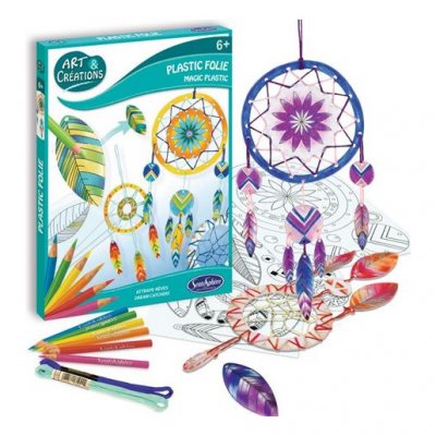 SENTOSPHERE Coffret Art - Cr&eacute;ations - Kit plastique fou - Attrape-r&ecirc;ves