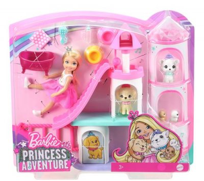 BARBIE Coffret  Princesse Chelsea Soin des animaux