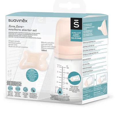 SUAVINEX Coffret biberon Z&eacute;ro Z&eacute;ro 180 ml + 1 sucette sym&eacute;trique SX PRO