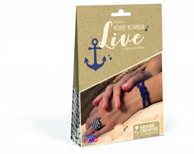 GRAINE CREATIVE Coffret bijoux &agrave; faire soi-m&ecirc;me en p&acirc;te polym&egrave;re - Live - Graine Cr&eacute;ative