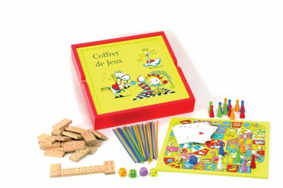 JEUJURA Coffret Bois 100 Jeux Acidule