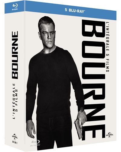 Coffret Bourne L'int&eacute;grale 1 &agrave; 5 Blu-ray