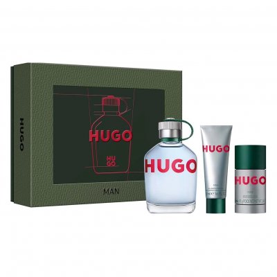 Coffret cadeau Hugo EDT 125 ml, gel douche Hugo 50 ml et d&eacute;ostick Hugo 75ml 125ml
