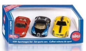 SIKU Coffret Cadeau voitures de sport par 3 