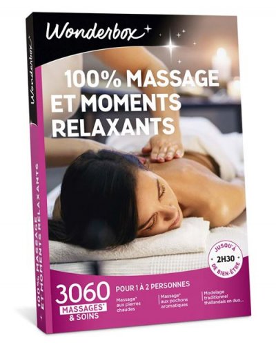WONDERBOX Coffret cadeau -  - 100% massage et moments relaxants