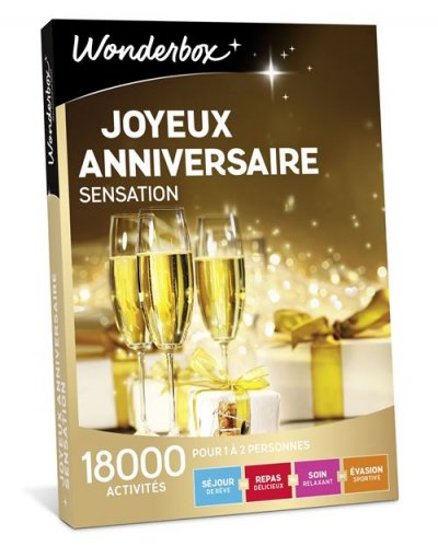 WONDERBOX Coffret cadeau -  - joyeux anniversaire sensation