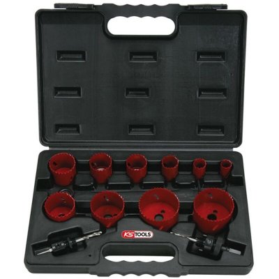 KS TOOLS Coffret de 10 scies cloche KS, 19-22-29-35-38-44-51-57-65-67 mm