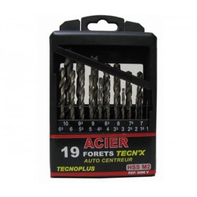 RISS Coffret de 19 forets HSS N&deg;2 TecnX  - 3086VB01