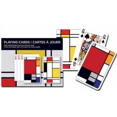 PIATNIK Coffret de 2 jeux de cartes SQUARES  Multicolore