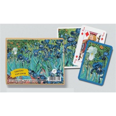 PIATNIK Coffret de 2 jeux de cartes VAN GOGH IRIS  Multicolore