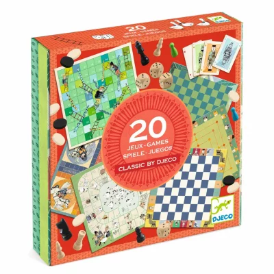 DJECO Coffret de 20 jeux classiques 