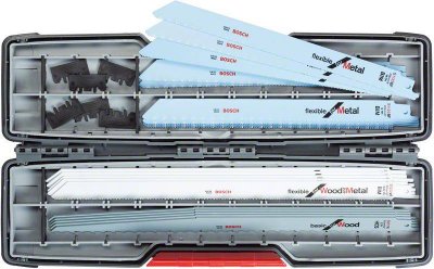 BOSCH Coffret de 20 lames de scie sabre  - Bois - m&eacute;tal - 2607010996