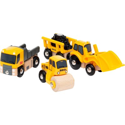 Coffret de 3 engins de chantier Multicolore Brio
