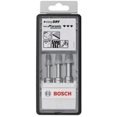BOSCH Coffret De 3 Forets Diamant&eacute;s &Agrave; Sec  2608587145 Robust Line Easy Dry Best Ceramic