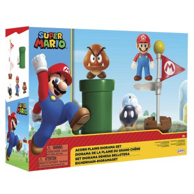 NINTENDO Coffret de 5 personnages Diorama de La plaine du grand ch&ecirc;ne.