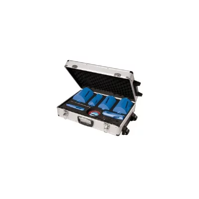 SILVERLINE Coffret de 6 scies tr&eacute;pans diamant&eacute;es et accessoires - 38 - 127 mm