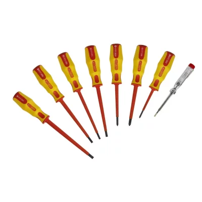KS TOOLS Coffret de 8 tournevis Ergotorque plats, cruciformes