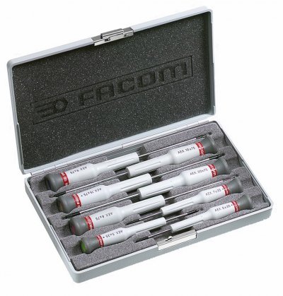 FACOM Coffret de 8 tournevis Micro-Tech empreinte Torx s&eacute;rie AEX.J2 