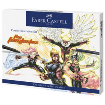 FABER CASTELL Coffret de crayons aquarellables Faber-Castell Comic Illustration
