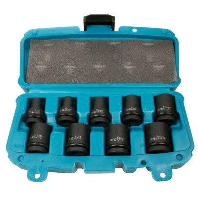 MAKITA Coffret de douilles 1/2 hexagonales (9 pcs)  P-46953