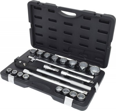 KS TOOLS Coffret de douilles 12 pans - 3/4" pouce - CHROMEplus - 21 pcs