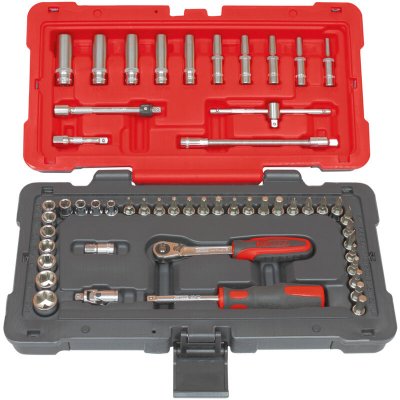 KS TOOLS Coffret de douilles et accessoires ultimate&reg; en pouces 1/4'', 52 pi&egrave;ces