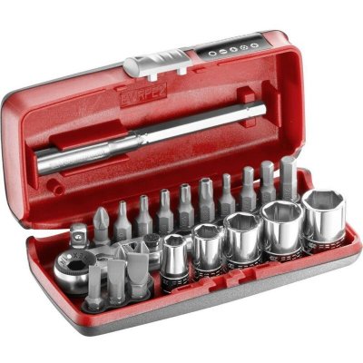 FACOM Coffret de douilles et embouts  - 1/4 - 6 pans - 23 pcs - R1PICO