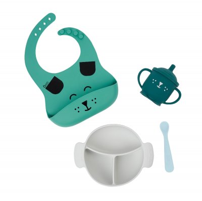 BABYMOOV Coffret de repas Learn'Isy chien (4 pi&egrave;ces)
