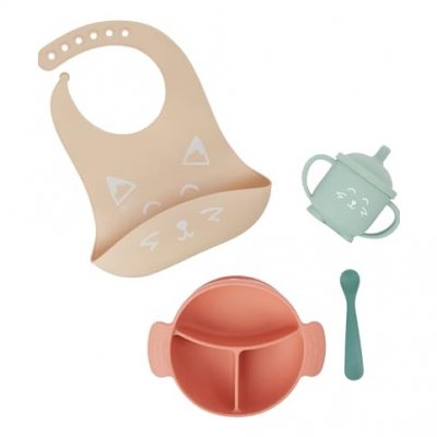 BABYMOOV Coffret de repas Learn'Isy renard (4 pi&egrave;ces)