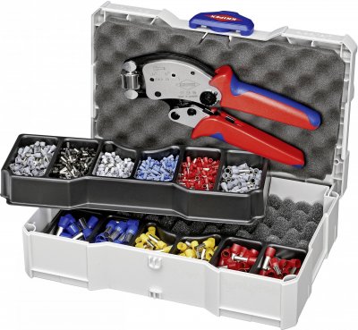 KNIPEX Coffret De Sertissage Pince &Agrave; Sertir 97 53 18 Et Embouts Isol&eacute;s
