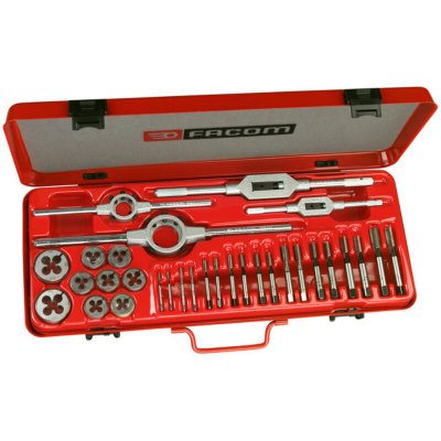 FACOM Coffret de tarauds, fili&egrave;res et porte-outils - 41 pcs - 221.227J2