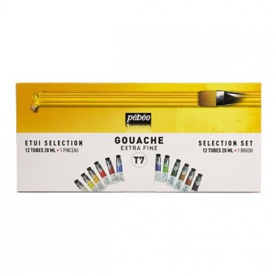 PEBEO Coffret De12 Tubes 20 Ml De Gouache P&eacute;b&eacute;o S&eacute;lection 