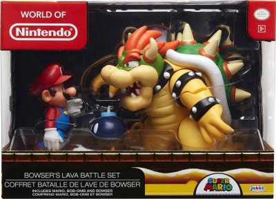 JAKKS PACIFIC Coffret Diorama Super Mario et Bowser  JAC64512 4L - Neuf